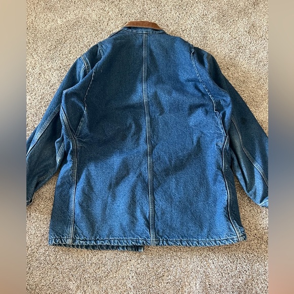 Vintage 1990s Carhartt Blanket Lined Denim Jacket - Picture 9 of 13